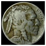 1918-S Buffalo Nickel LIGHTLY CIRCULATED