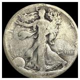 1917-S Silver Walking Liberty Half Dollar NICELY C