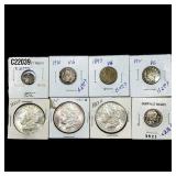 [8] 1852-1883 U.S. Coin Lot 3C-$1