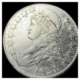 1824 Capped Bust Half Dollar NEARLY  UNCIRCULATED