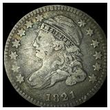 1821 Capped Bust Dime LIGHTLY CIRCULATED