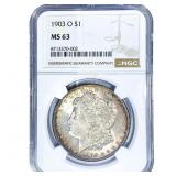 1903-O Morgan Silver Dollar NGC MS63