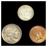 [3] 1897-1916 U.S. Coin Lot 1C, 5C, & 10C