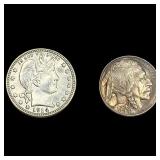 [2] 1913-1914 U.S. Coin Lot 5C & 25C