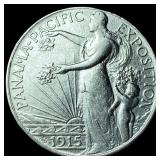 1915-S Silver Panama-Pacific Half Dollar  CLOSELY