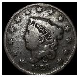 1828 Coronet Head Large Cent LIGHTLY  CIRCULATED