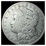 1904-S Silver Morgan Dollar ABOUT  UNCIRCULATED