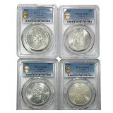 [4] 1964 Canada Confederation Conf. Silver $1 Lot