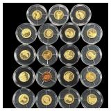 [19] 2009-2019 Lot of U.S. .585 Gold Coins 9.5g AG