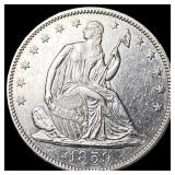 1859 Silver Seated Liberty Half Dollar  UNCIRCULA