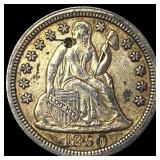 1850 Silver Seated Liberty Dime HIGH GRADE