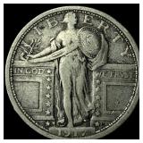 1917-S Type 1 Standing Liberty Quarter  LIGHTLY C
