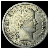 1900-O Silver Barber Dime NEARLY UNCIRCULATED