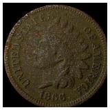 1866 Indian Head Cent NICELY CIRCULATED
