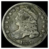 1837 Capped Bust Dime LIGHTLY CIRCULATED