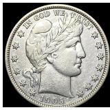 1905-O Barber Half Dollar
