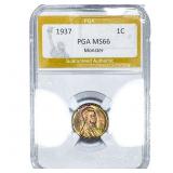1937 Wheat Cent PGA MS66 Monster