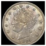 1884 Liberty Victory Nickel