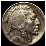 1937-D 3 Leg Buffalo Nickel