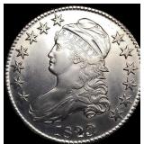 1823 Ugly 3 Capped Bust Half Dollar