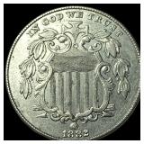 1882 Shield Nickel SUPERB GEM BU