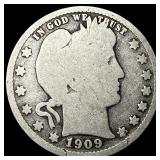 1909-D Barber Silver Quarter NICELY  CIRCULATED
