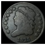 1825 Classic Head Half Cent NICELY CIRCULATED