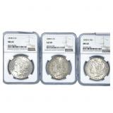 [3] 1878-1890 Morgan Silver Dollar NGC AU58/MS62