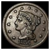 1856 Braided Hair Large Cent CHOICE BU