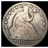 1854-O Silver Half Dollar LIGHTLY CIRCULATED
