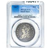 1807 Draped Bust Half Dollar PCGS F15 Small Stars