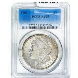 1901 Morgan Silver Dollar PCGS AU55