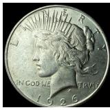 1926-D Peace Silver Dollar CHOICE AU