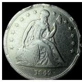 1842 Silver Seated Liberty Dollar HIGH GRADE