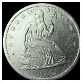 1861-S Silver Seated Liberty Half Dollar  CLOSELY
