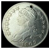 1809 Capped Bust Half Dollar NEARLY  UNCIRCULATED