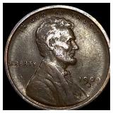 1909-S Lincoln Wheat Cent NEARLY UNCIRCULATED