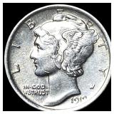 1919 Silver Mercury Dime CHOICE BU