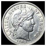1909 Silver Barber Dime UNCIRCULATED