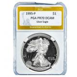 1995-P Silver Eagle PGA PR70 DCAM