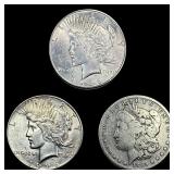 [3] 1885-1926 Morgan and  Peace Silver Dollar Lot