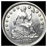 1858-O Silver Seated Liberty Half Dime GEM BU