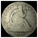 1876 Seated Liberty Half Dollar NICELY  CIRCULATE
