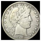 1913 Barber Half Dollar