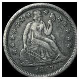 1857-O Silver Seated Liberty Dime NEARLY  UNCIRCU
