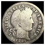 1897-O Silver Barber Dime NICELY CIRCULATED