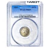 1888 Nickel Three Cent PCGS PR65