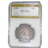 1807 Draped Bust Half Dollar PCA VF35