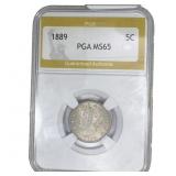 1889 Liberty Victory Nickel PGA MS65