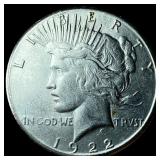 1922-S Silver Peace Dollar CLOSELY  UNCIRCULATED